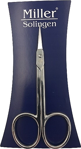 Ножиці для кутикули, сріблясті, довжина 9 см - Miller Solingen — фото N1