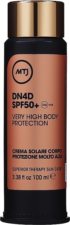 Солнцезащитный крем для тела SPF50+ - MTJ Cosmetics Superior Therapy Sun Care DN4D SPF50+ Very High Body Protection — фото 100ml