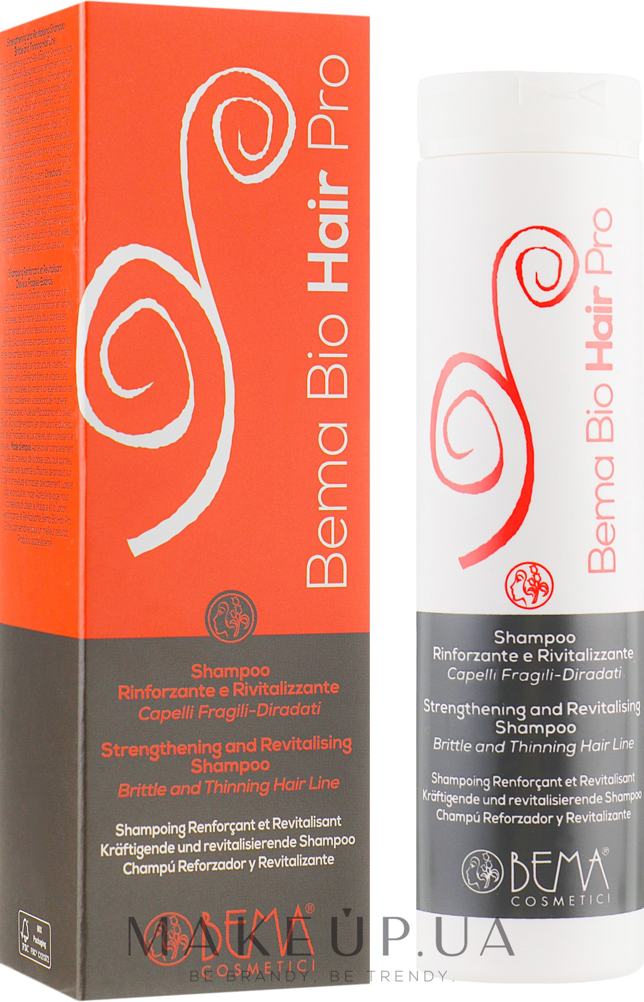 Шампунь зміцнюючий - Bema Cosmetici Bio Hair Pro Revitalizing and Strengthening Shampoo — фото 200ml