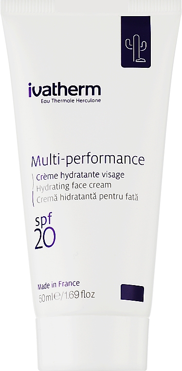 MULTIPERFORMANCE Зволожувальний крем для сухої шкіри обличчя SPF 20 - Ivatherm Multi-performance Hydrating Face Cream SPF 20 — фото N2