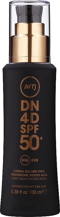 Сонцезахисний крем для обличчя SPF50+ - MTJ Cosmetics Superior Therapy Sun DN4D Cream SPF50+ — фото 100ml