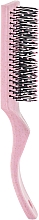 Прямоугольная массажная щетка, розовая, FC-015 - Dini — фото N2