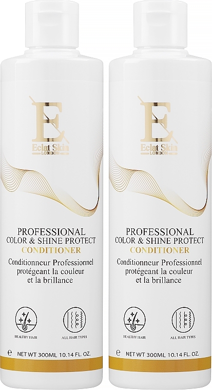 Набор - Eclat Skin London Professional Color & Shine Protect Conditioner (h/cond/2x300ml) — фото N1