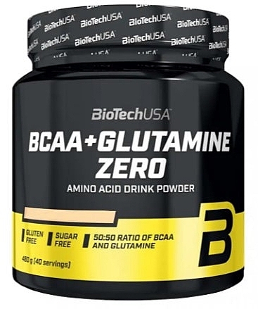 Комплекс аминокислот и глютамина в порошке "Лимон" - BioTechUSA BCAA + Glutamine Zero Lemon Amino Acid Drink Powder — фото N1