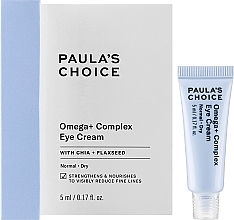 Крем для шкіри навколо очей з омега-кислотами - Paula's Choice Omega + Complex Eye Cream Travel Size — фото N2