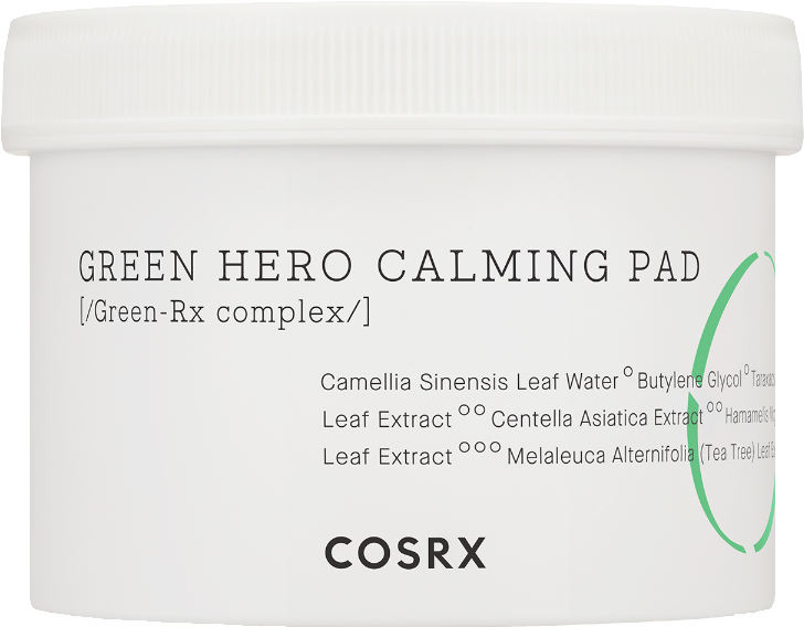 Успокаивающие диски для лица - Cosrx One Step Green Hero Calming Pad — фото N6