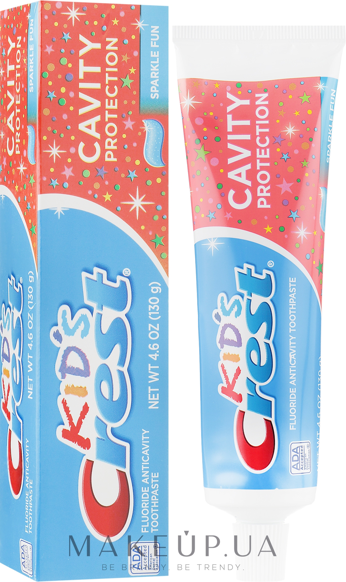 Детская зубная паста - Crest Kid's Cavity Protection Sparkle Fun — фото 130g