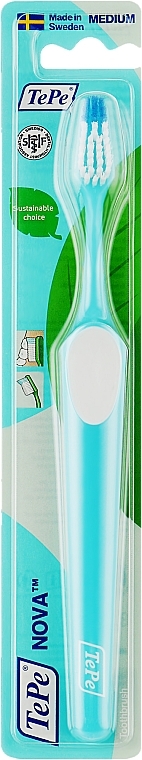 Зубна щітка, блакитна - TePe Medium Nova Toothbrush — фото N2