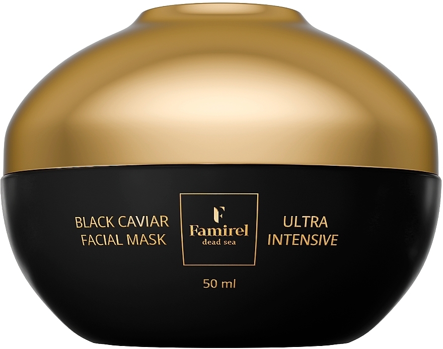 Ультра интенсивная маска для лица с экстрактом черной икры - Famirel Black Caviar Facial Mask — фото N1