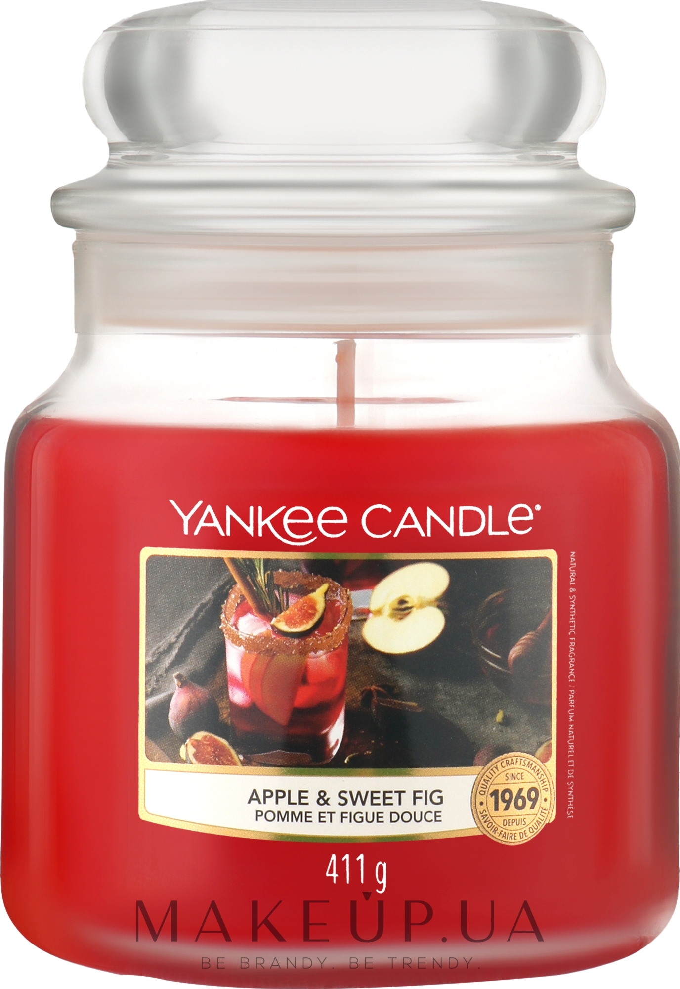 Ароматична свічка у банці - Yankee Candle Apple & Sweet Fig Candle — фото 411g