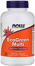 Мультивітаміни без заліза, у капсулах - Now Foods EcoGreen Multi Iron Free — фото N1