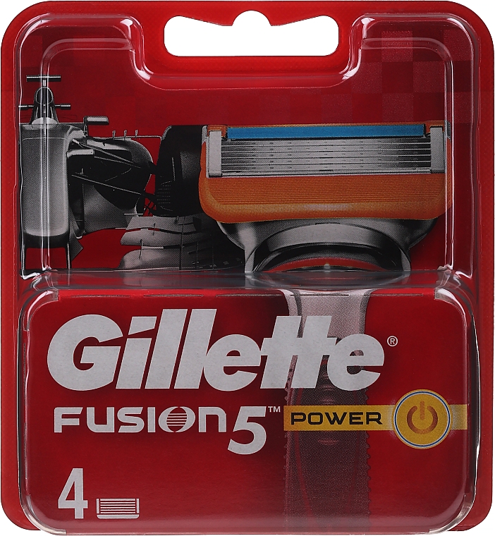 Сменные кассеты для бритья, 4 шт. - Gillette Fusion Power — фото N10