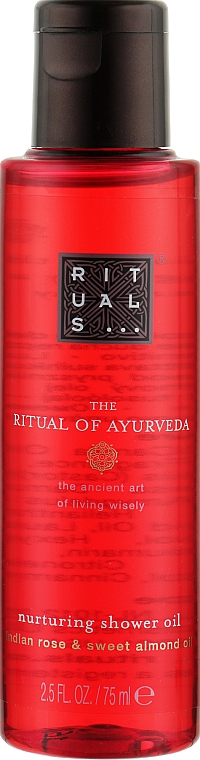 Масло для душа с ароматом индийской розы и сладкого миндаля - Rituals The Ritual of Ayurveda Nurturing Shower Oil