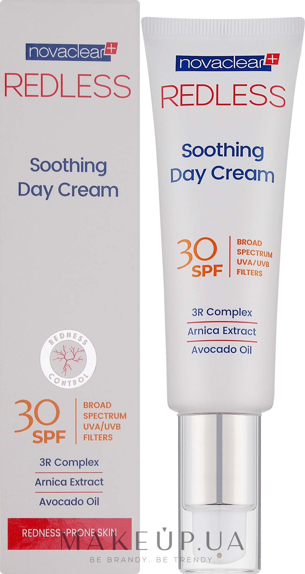 Заспокійливий денний крем - Novaclear Redless Soothing Day Cream SPF30 — фото 50ml