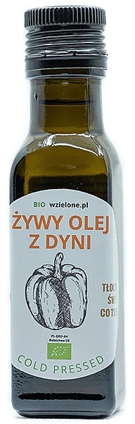 Масло тыквенное - LOV Organic Living Pumpkin Oil Cold Pressed — фото N1