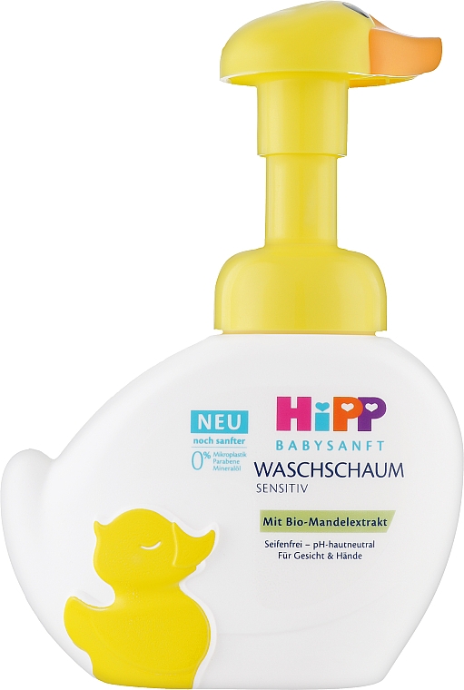 Пінка для вмивання і миття рук - HiPP Babysanft — фото N1