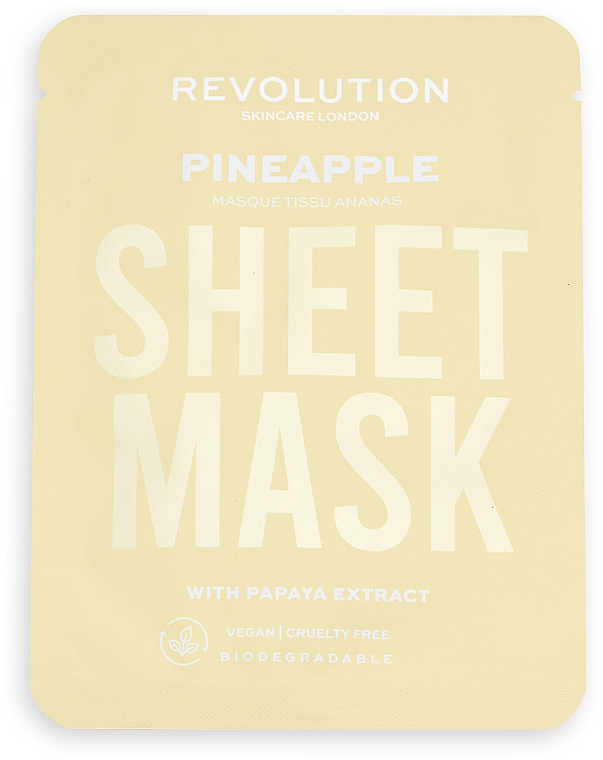 Набор масок для сухой кожи - Revolution Skincare Dry Skin Biodegradable Sheet Mask (f/mask/3pcs) — фото N3