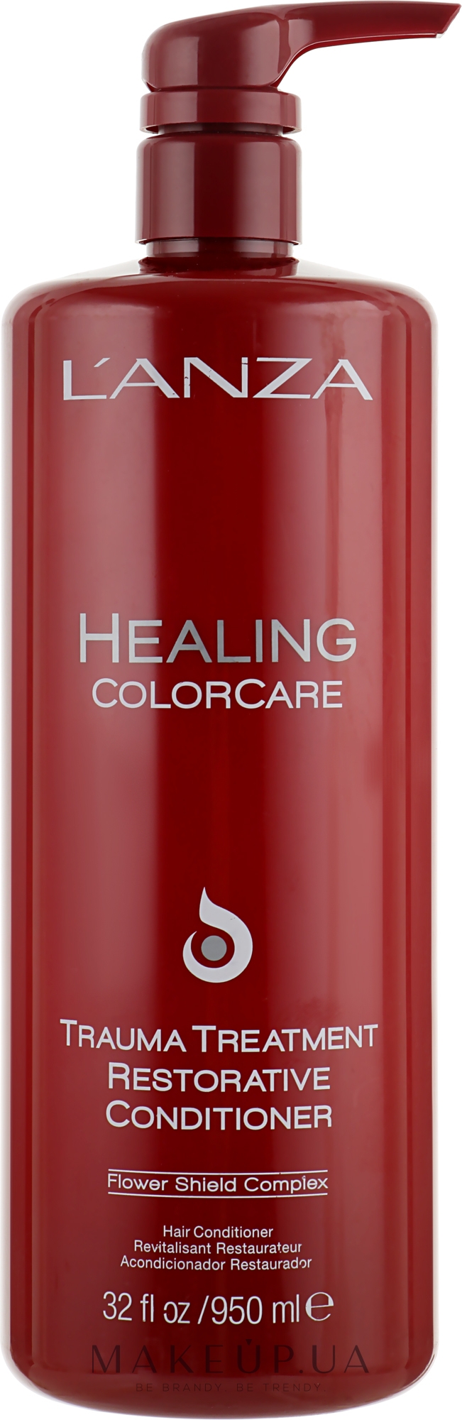 Відновлювальний кондиціонер для захисту кольору волосся - L'Anza Healing ColorCare Trauma Treatment Restorative Conditioner — фото 950ml