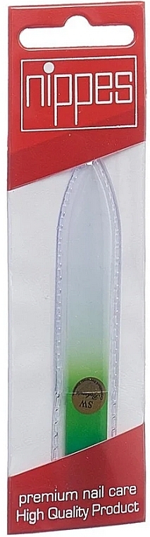 Скляна пилочка для нігтів у футлярі, 9 см - Nippes Solingen Glass Nail File — фото N1