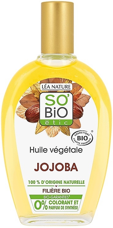Олія для волосся та тіла "Жожоба" - So'Bio Etic Organic Jojoba Oil — фото N1