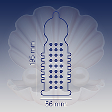Презервативи латексні з силіконовою змазкою з крупними крапками та ребрами, 3 шт - Contex Extra Sensation — фото N4