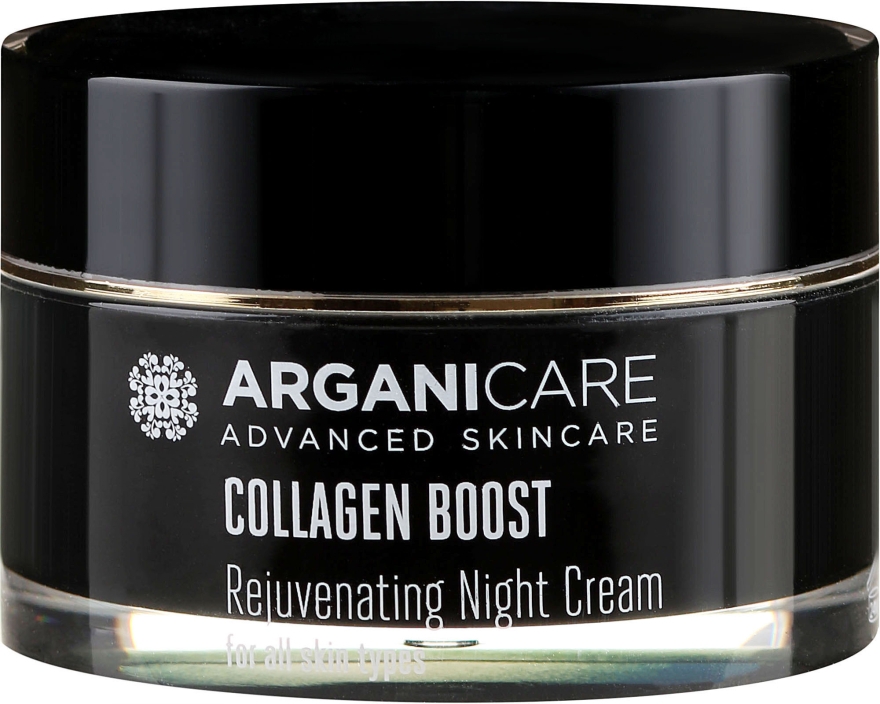 Омолоджувальний нічний крем для обличчя - Arganicare Collagen Boost Rejuvenating Night Cream — фото N2