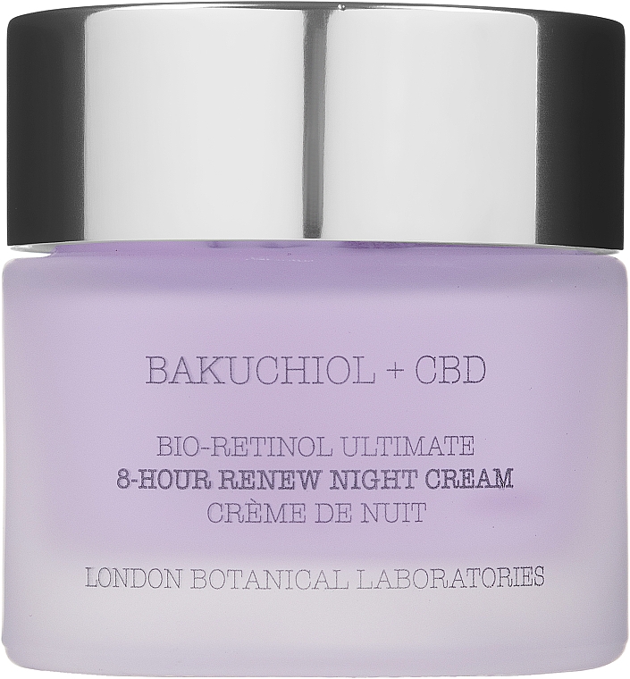 Крем для обличчя нічний - London Botanical Laboratories Bakuchiol + CBD Bio-Retinol Ultimate 8-Hour Renew Night Cream — фото N1