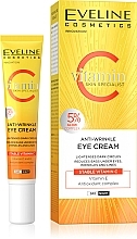 Крем для шкіри навколо очей - Eveline Cosmetics Anti-Wrinkle Eye Cream Vitamin C Skin Specialist  — фото N1