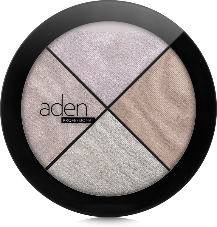Палетка халайтеров - Aden Cosmetics Highlighter Palette — фото N2