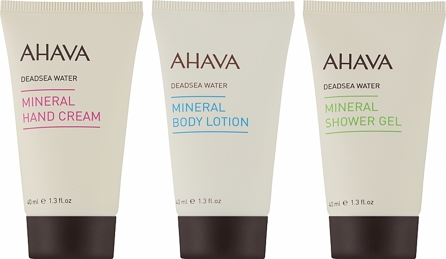 Набор - Ahava Be Unexpected Holiday 2023 Three’s A Charm Set (h/cr/40ml + b/lot/40ml + sh/gel/40ml) — фото N2