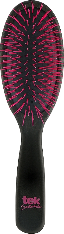 Овальна щітка для волосся, чорна - Tek Salone — фото N1