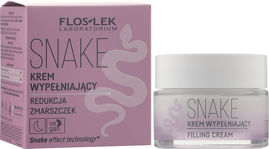 Крем-наповнювач для догляду за зрілою шкірою, нічний - FlosLek Snake Filling Cream — фото N2