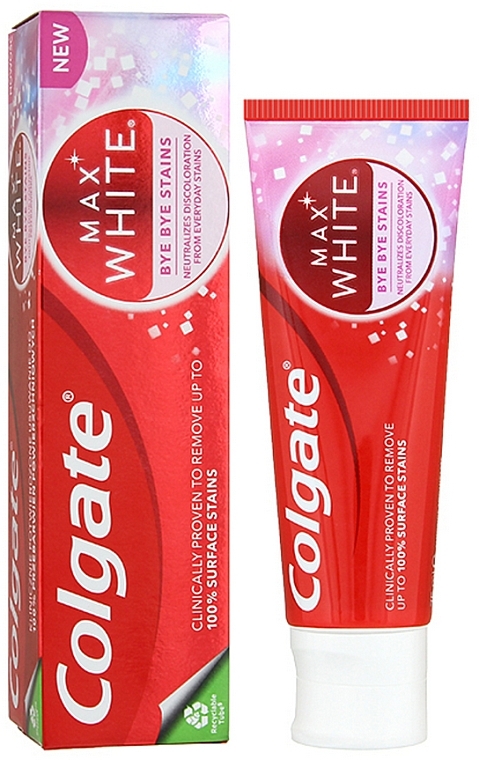 Зубная паста "Соль и лимон" - Colgate Max White Bye Bye Stains — фото N1