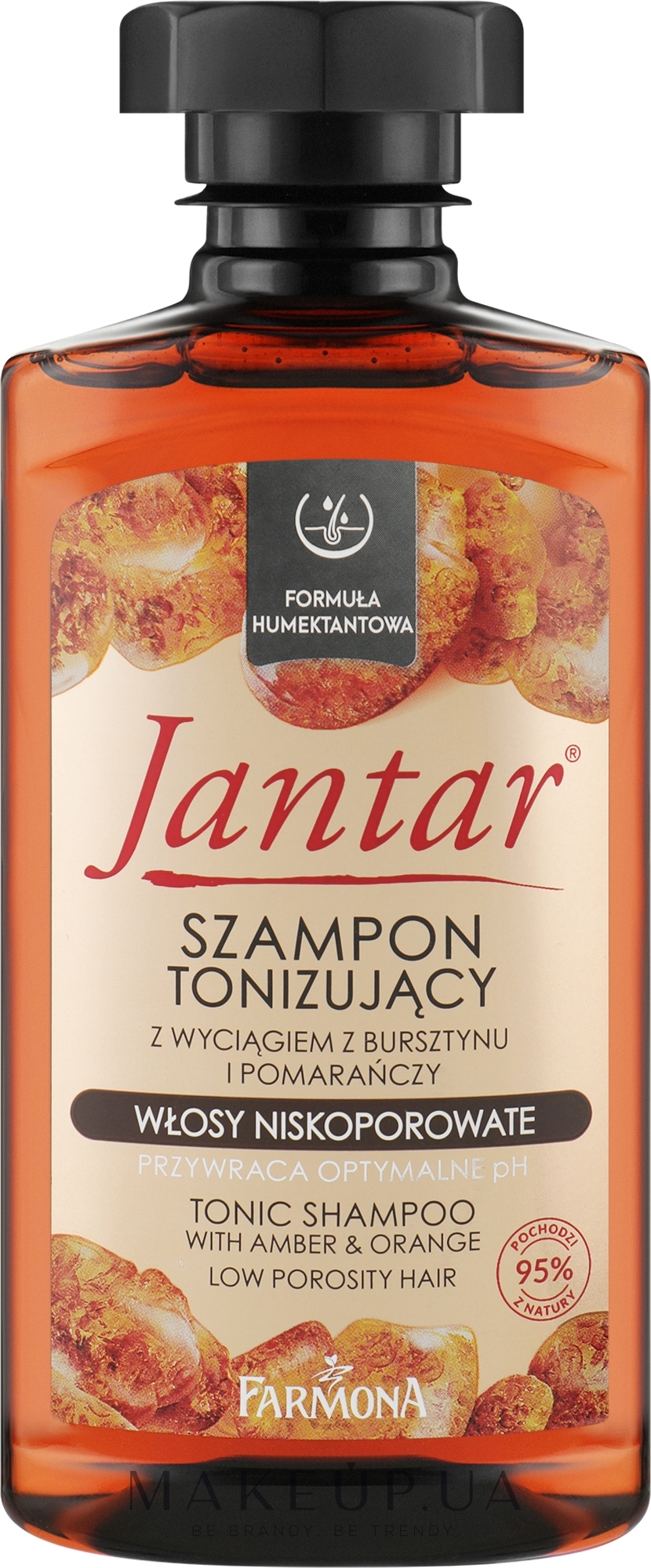 Тонізувальний шампунь з екстрактом бурштину й апельсина - Farmona Jantar Toning Shampoo — фото 330ml