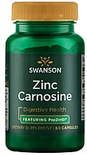 Парфумерія, косметика Харчова добавка "Цинк карнозин", 60 шт. - Swanson Zinc Carnosine