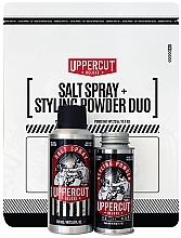 Духи, Парфюмерия, косметика Набор - Uppercut Deluxe Salt Spray + Styling Powder Duo (h/spray/150ml + h/powder/20g)