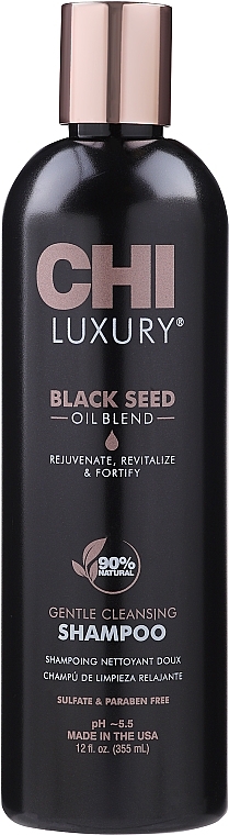 УЦЕНКА Нежный очищающий шампунь с маслом черного тмина - CHI Luxury Black Seed Oil Gentle Cleansing Shampoo * — фото N1