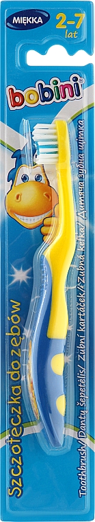 Зубная щетка для детей, синяя - Bobini — фото N1