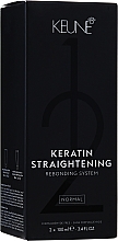 Лікувальна система кератинового випрямлення - Keune Keratin Straightening Rebonding System Normal — фото N2