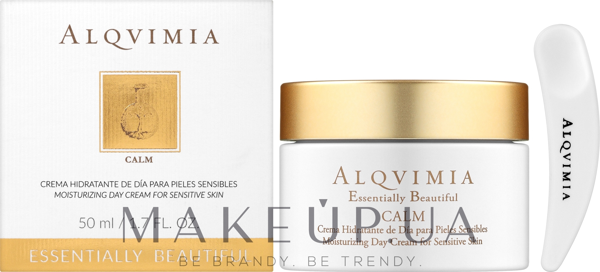 Дневной успокаивающий крем для чувствительной кожи - Alqvimia Essentially Beautiful Calm Moisturizing Day Cream — фото 50ml