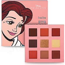 Палетка теней для век "Белль" - Mad Beauty Disney POP Princess Mini Belle Eyeshadow Palette — фото N2