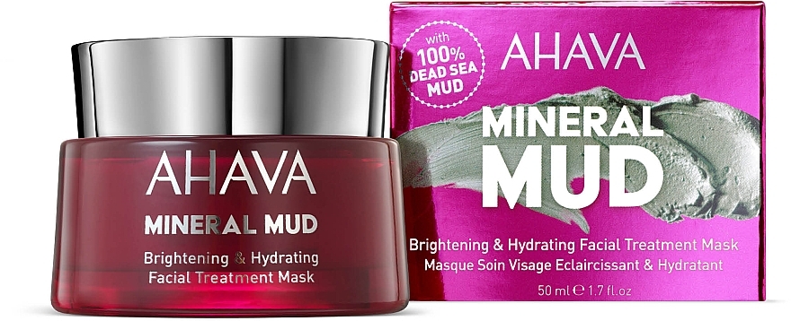 Зволожувальна маска для обличчя - Ahava Mineral Mud Brightening & Hydrating Facial Treatment Mask — фото N2
