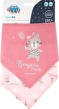 Набір слинявчиків муслінових "Bonjour Paris", 2 шт., рожевий - Canpol Babies — фото N1