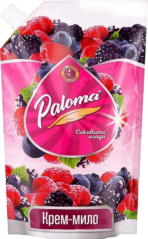 Крем-мыло "Сочные ягоды" - Paloma (дой-пак) — фото N1