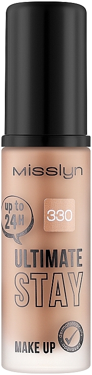 Тональный крем - Misslyn Ultimate Stay Make Up Pump — фото N1