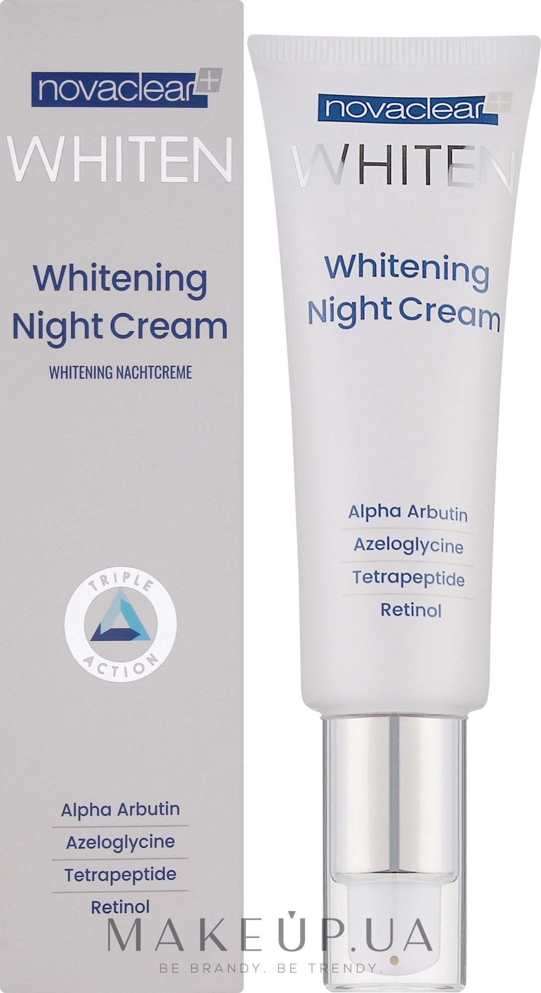 Нічний крем для обличчя - Novaclear Whiten Whitening Night Cream — фото 50ml