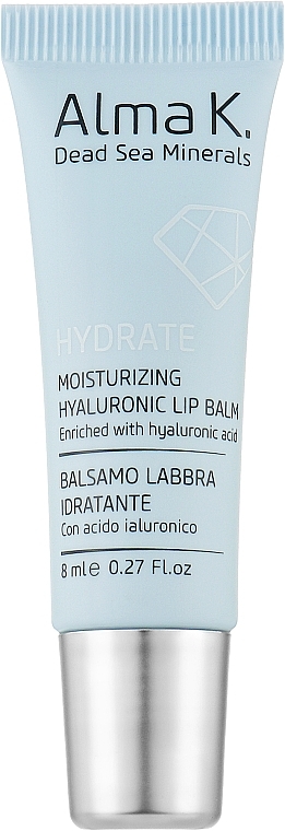 Зволожувальний гіалуроновий бальзам для губ - Alma K. Moisturizing Hyaluronic Lip Balm — фото N1