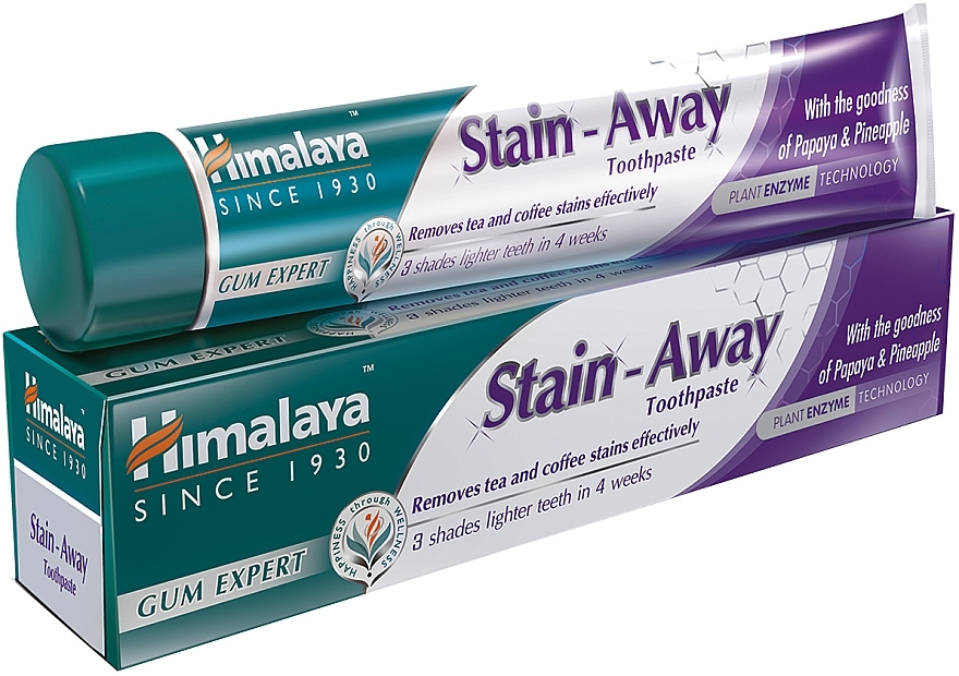 УЦІНКА Зубна паста "Відбілююча. Проти плям" - Himalaya Herbals Stain-Away Care Toothpaste * — фото N1