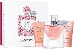 Духи, Парфюмерия, косметика Lancome La Vie Est Belle - Набор (edp/50ml + b/lot/50ml + sh/gel/50ml)