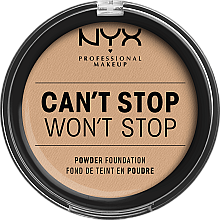 Духи, Парфюмерия, косметика Компактная пудра для лица - NYX Professional Makeup Can't Stop Won't Stop Powder Foundation